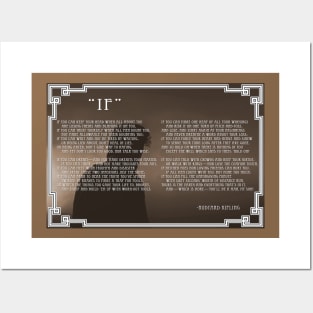 IF - Rudyard Kipling Poem Art Posters and Art